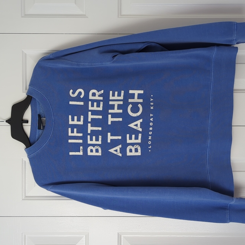 Large - Blue crew neck sweatshirt